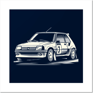 Peugeot 205 Rally Car Posters and Art